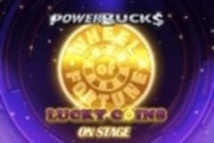 PowerBucks Wheel of Fortune Lucky Coins on Stage slot